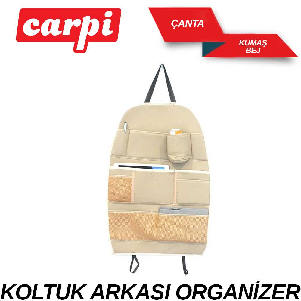 CEPLiK KOLTUK ARKASI ORGANiZER KUMAS BEJ ÇANTALI 1